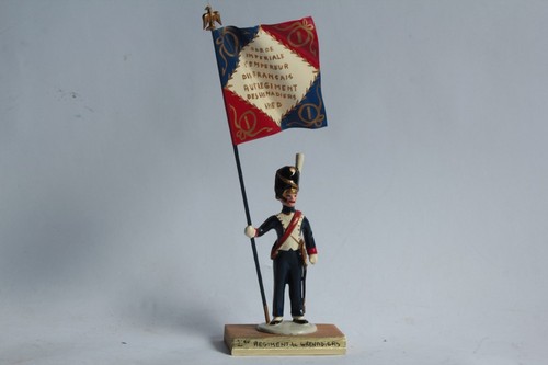 Soldat plomb porte drapeau - plomb,