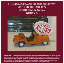 1683 MINIATURE CITROEN MEHARI  TdF1972 UNICO NOREV 999