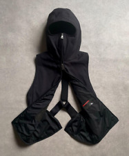 Veste gilet PRADA 1999 harnais cagoule utilitaire noir rouge onglet taille S