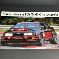 FORD SIERRA RS 500 COSWORTH / 1p poster 42x30 cm / 1988 / KLAUS LUDWIG T.BOUTSEN