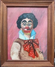 Tableau Huile sur carton - le