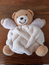 Kaloo collection Plume doudou ours boule crème beige 18 cm, TBE