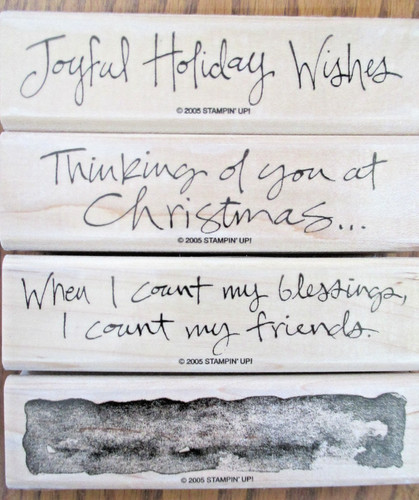Mounted stampin wishes - mounted,