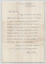 Julien Green - Lettre