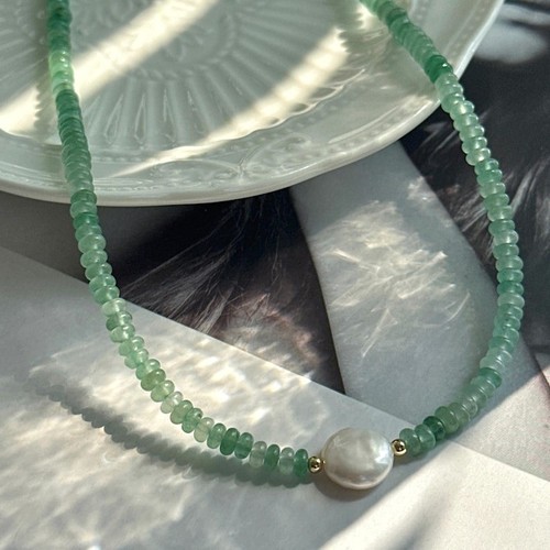 Colliers perles rondelle - colliers,