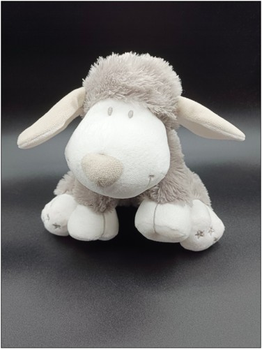 Doudou peluche mouton - peluche, gris