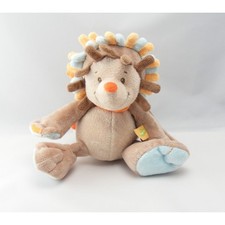 Doudou musical hérisson marron bleu jaune foulard orange NATTOU - 5408