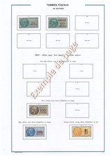FRANCE  timbres fiscaux " DOUANES"  1897-1954  - Album  à imprimer soi-même