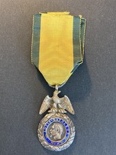 RARE MÉDAILLE MILITAIRE NAPOLÉON III SECOND EMPIRE ARGENT SUPERBE