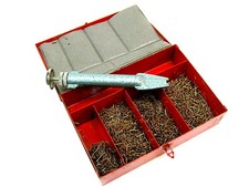 COFFRET AGRAFEUR A MAIN POUR FIL ELECTRIQUE AVEC 2.500 AGRAFES