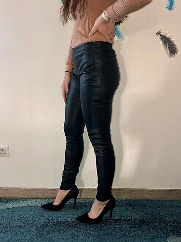 Legging cuir agneau - legging,