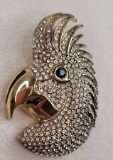 vintage broche parrot