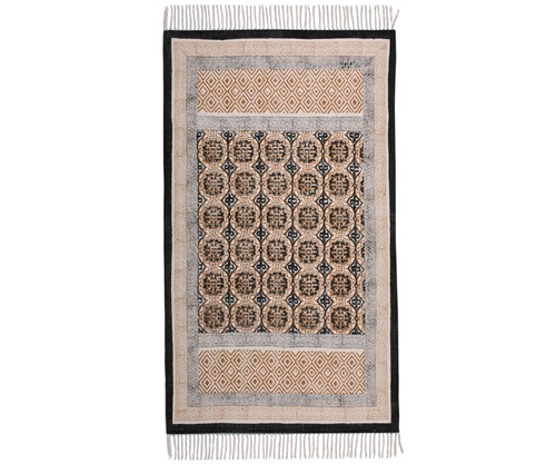 Tapis rectangulaire coton - tapis,