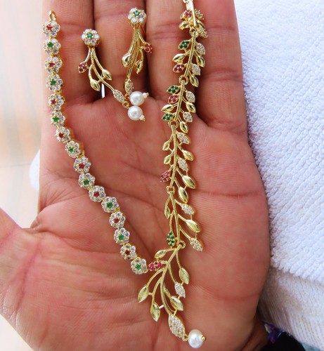 Ensemble bijoux mariage - ensemble, indien