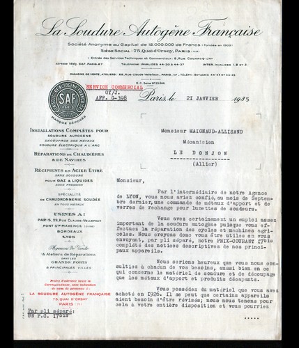 Paris materiels saf - (vii°),