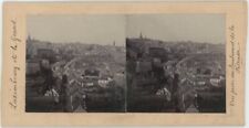 Stéréo circa 1900. Luxembourg. Vue prise du boulevard de la Pétrusse.