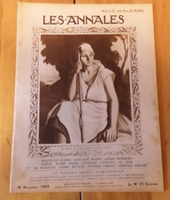 LES ANNALES N°2108 1923 Louis Charlot Boulogne sur mer  l'Argentine Jean Routier