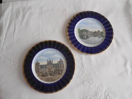 Assiettes anciennes chateau - 2,