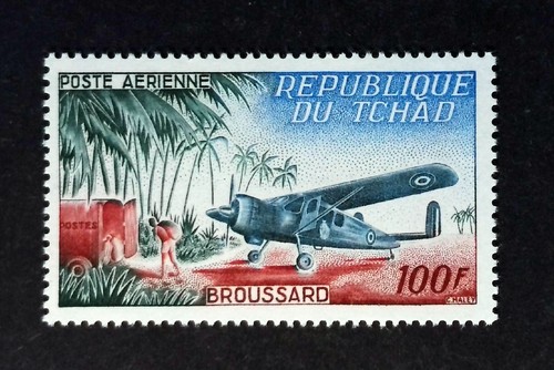 Tchad 1963 avion broussard - ,