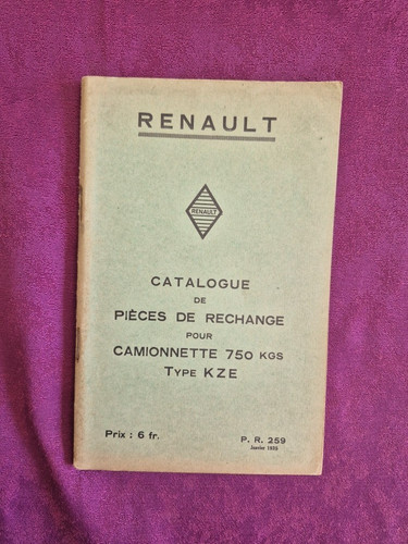 Renault camionnette type kze - camionnette, /