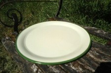 GRAND PLATEAU EMAILLE 35 CM IVOIRE EMAIL VERITABLE 800°C NEUF UNE AFFAIRE!