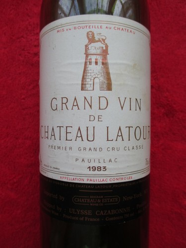 Château latour 1983 empty - latour,