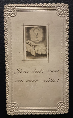 Ancienne image pieuse canivet - image,