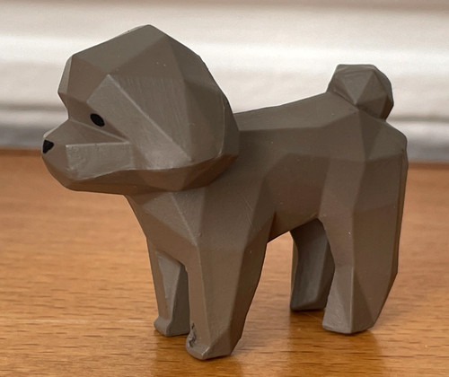 Figurine plastique façon bois - plastique,
