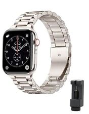Bracelet Apple Watch Homme Pour Montre Connecté Acier Inoxydable Réglable