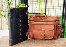 Sac reflex numérique en cuir pour appareil photo, sacoche rembourrée, sac de ...