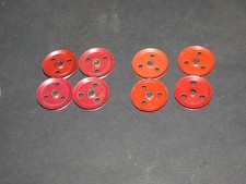 lot 8 poulies meccano rouge