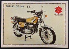 Vignette PANINI Super Moto n°166 SUZUKI GT 380 Sticker Aufkleber 1975