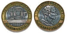 10 Francs Montesquieu 1989