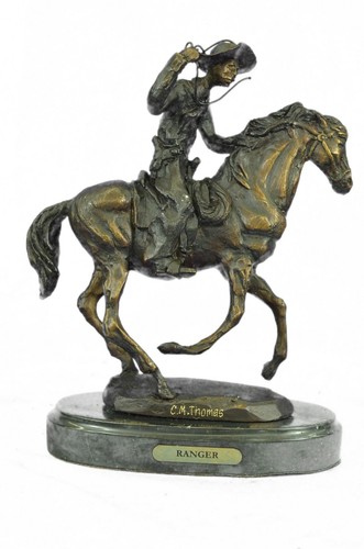 Statue bronze cavalier - statue,