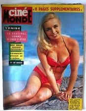 Cinémonde du 4/9/1962; Rock Hudson/ Gina Lollobrigida/ Joanne Woodward/ C. Richa