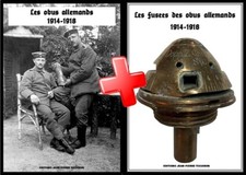 2 livres les obus et fusées d'obus allemands 14-18-LISEZ BIEN LA DESCRIPTION