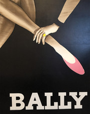 Bally Affiche Vintage Ballet Flat Fashion Wall Art - 12X16/16X20/18X24/24X36
