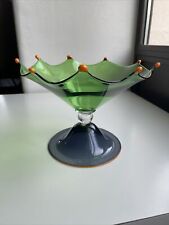 RARE Art Glass Hand Blown Design NANNA BACKHAUS artiste Danish - SIGNED 1992
