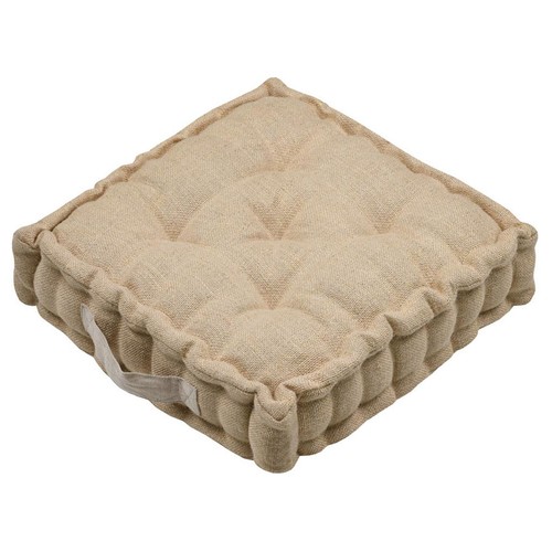 Coussin sol carré - coussin, jute