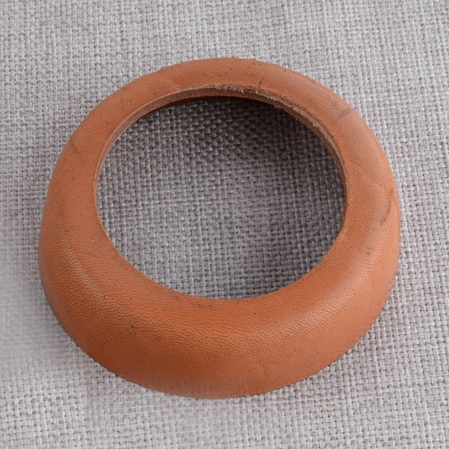 Cowhide leather cuff - leather, bowl