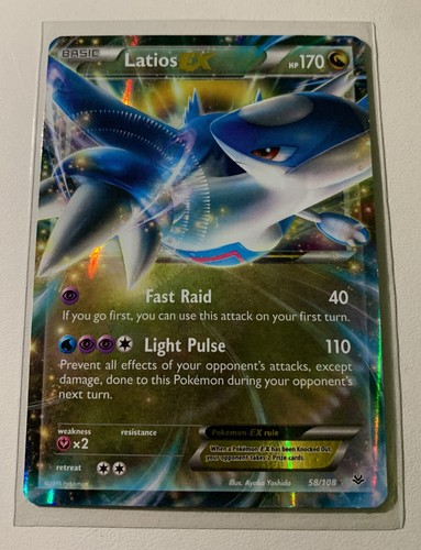 Carte pokemon latios 108 - latios, ex