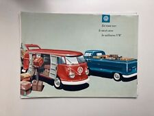 Vintage brochure sales catalogue vente Volkswagen utilitaire combi transporter 3