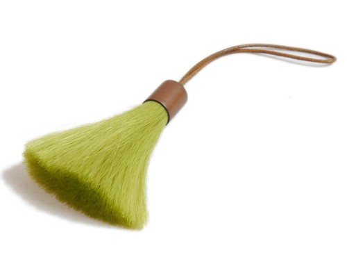 Authentique cuir pompons - cuir, à