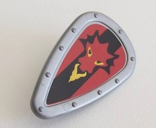 PLAYMOBIL MOYEN-AGE - Bouclier Gris Tête de Dragon Rouge Chevalier 3319