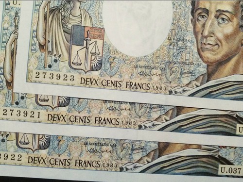 3billets série 037 - 3billets, série:u.037".200frs