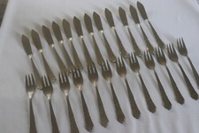 Couvert  à poisson monogrammme  SMS Inox 18/10