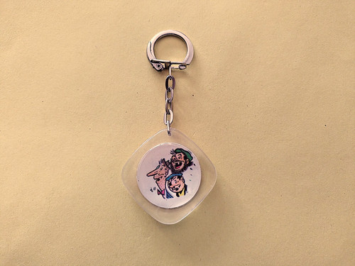 Rare porte clé journal - porte, des