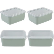  4 Pcs Boites Hermétiques Alimentaires De Rangement Frigo Bac Réfrigérateur