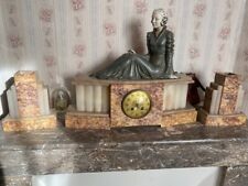 ancienne pendule horloge marbre