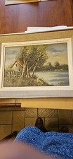 Tableau Ancien à l'Huile sur Planche de Bois de Louis Andrey - Œuvre Originale